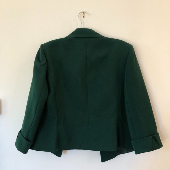 Tahari Christmas Green Blazer Perfect Condition - Picture 5 of 6